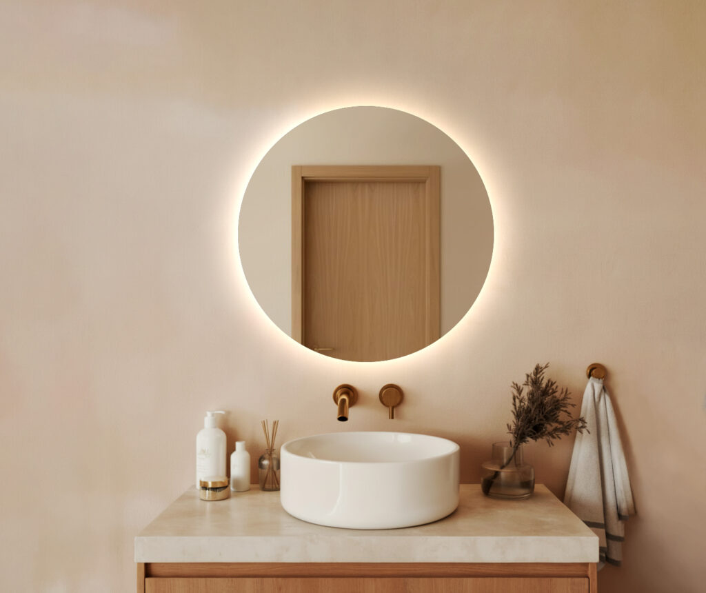 Lustro LED IZMAEL - Okrągłe podświetlane