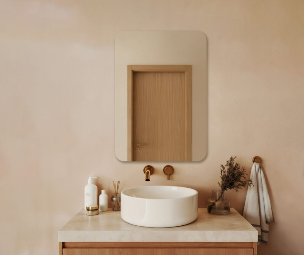 Lustro JAN z zaokrąglanymi bokami