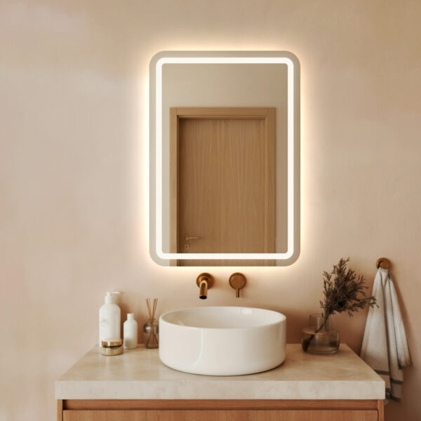 lustro led amos z zaokraglonymi rogami