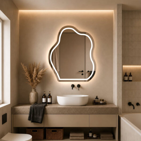 Lustro LED AMOS nieregularny organiczny kształt Model 7